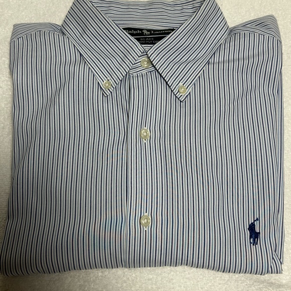 Ralph Lauren XL Men’s button down striped long sleeve shirt - Picture 2 of 15